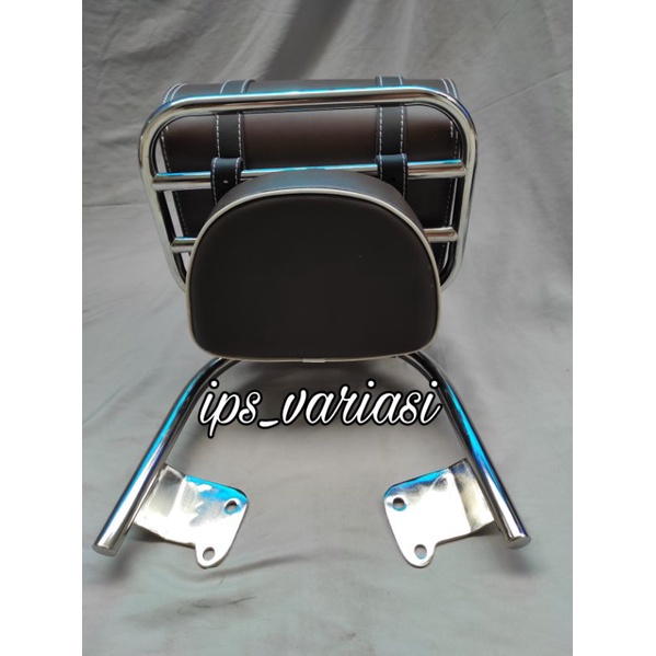 Sandaran Backrack New Scoopy 2017 2018 2019 2020 2021 . Aksesoris Scoopy