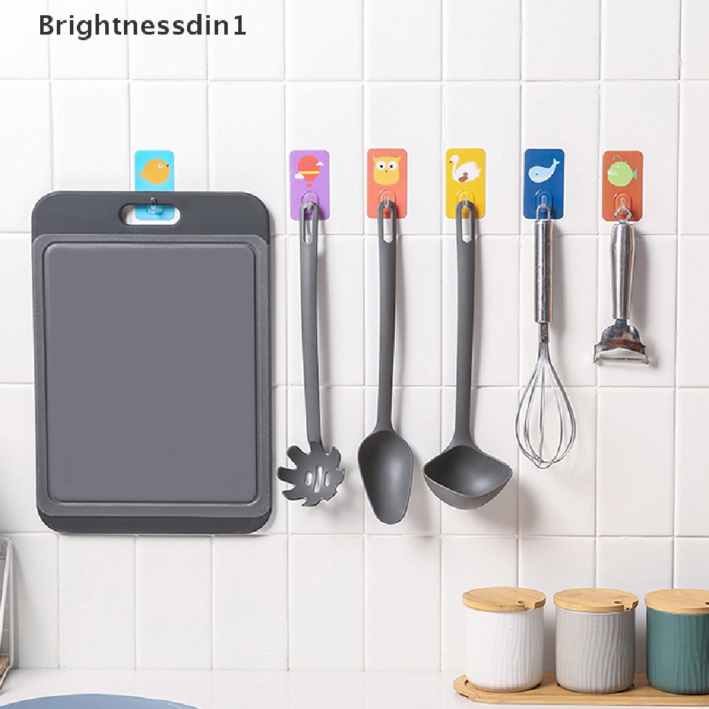 (Brightnessdin1) Kait Gantungan Dinding Seamless Untuk Dapur