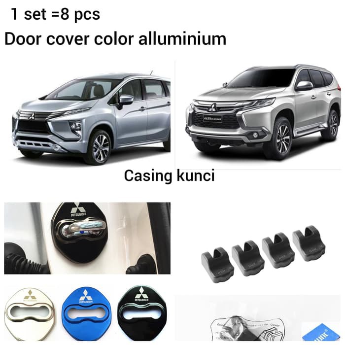 Car door lock &amp- arm cover mobil mitsubishi xpander pajero sport 1 set