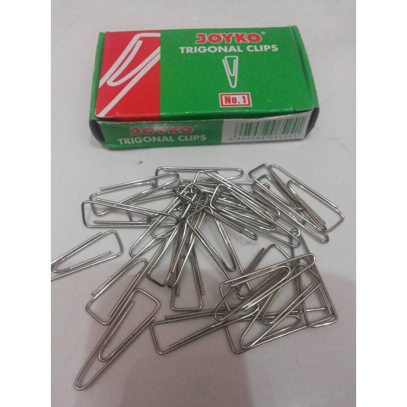 

Terlaris Trigonal Clips Joyko No. 1 Klip Kertas Ukuran Sedang Nomor 1 Murah Grosir