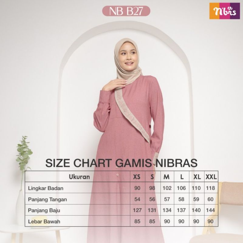 GAMIS NB B27 MAROON BLUE TERACOTTA • NIBRAS