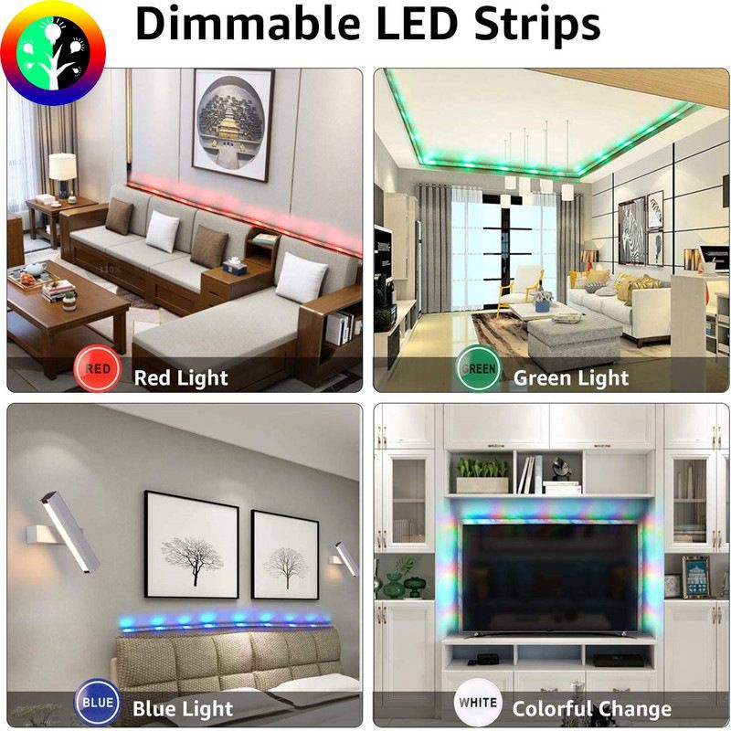 LED Strip 2835 / 5050 10Meter RGB Lengkap Remote BESAR