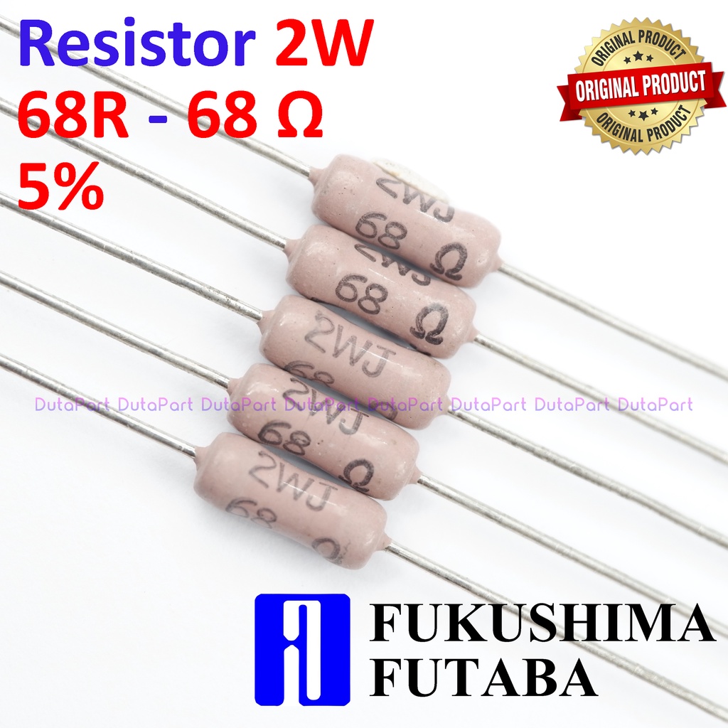 Resistor 68R Ohm 2 Watt 5% ORIGINAL FUTABA 2W 68 R HIGH QUALITY