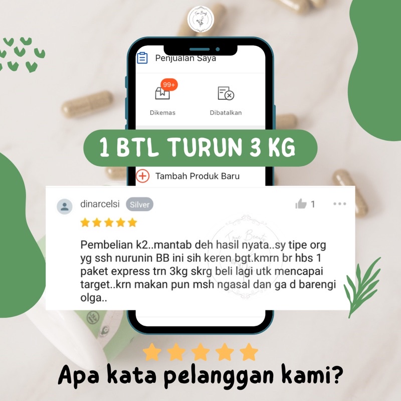 Truebeautyslim OBAT DIET ! Penurun Berat Badan Herbal Turun 5-10 KG Dalam 1 Bulan