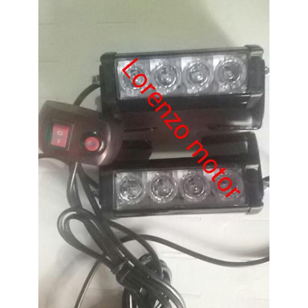 lampu strobo LED super motor mobil