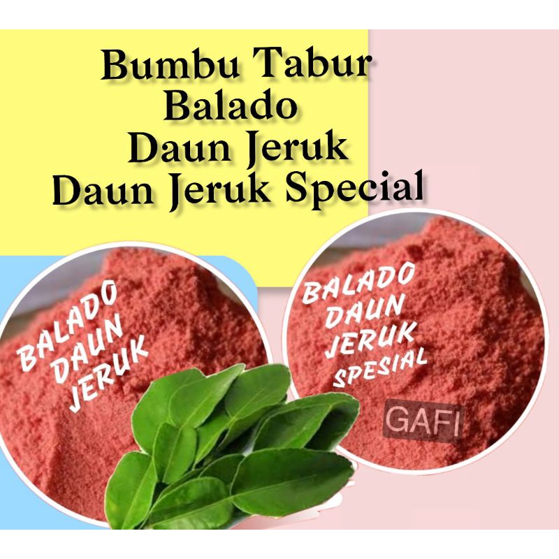 

Bumbu Tabur Rasa Balado Daun Jeruk, Balado Daun Jeruk Spesial