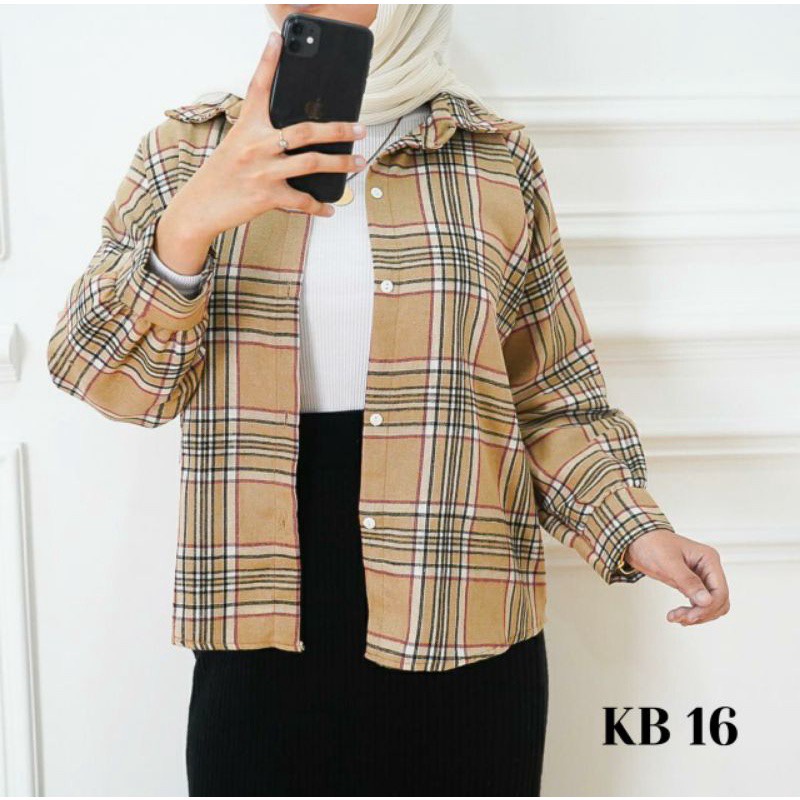 BEFAST - ZFS OOTD Wanita Kemeja EYLUL / KIMBERLY FLANEL SHIRT / Kemeja Kekinian 2021 / Kemeja Terlaris / Kemeja Remaja Motif Kotak-Kotak / Kemeja Bisa Di Jadikan Outer / Kemeja OOTD Ala Wanita Model Korean