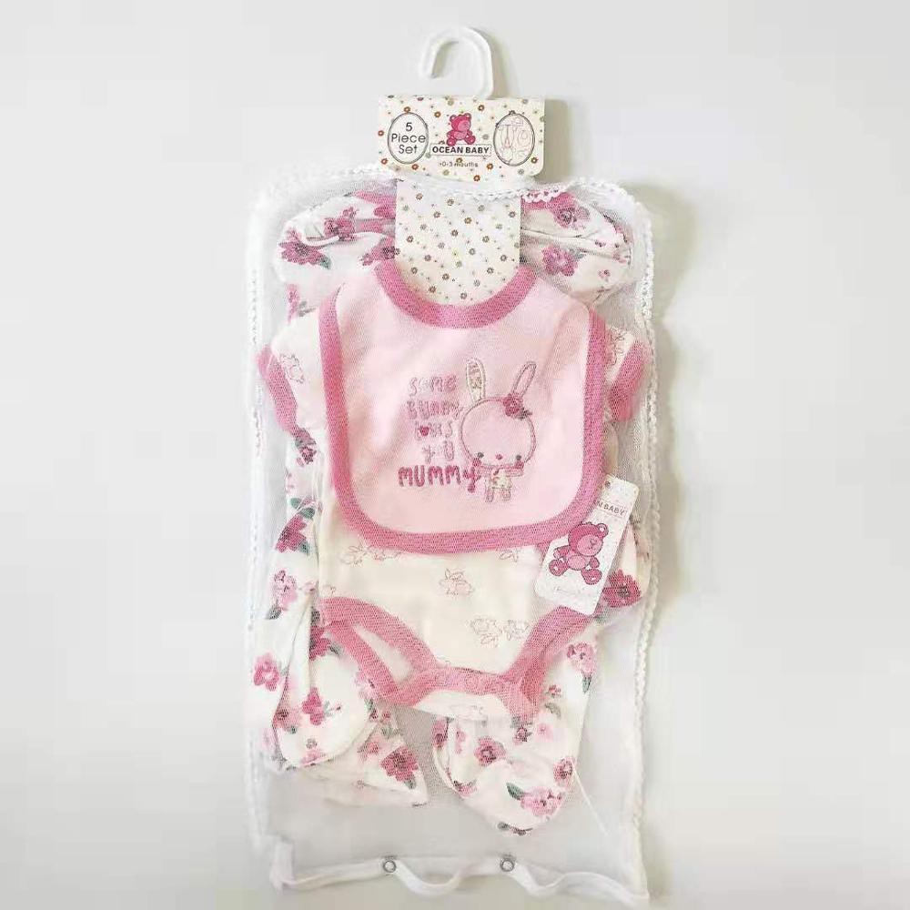 Ocean Baby 5in1 Long Sleeve Baby Jumper Set / Jumper Bayi / Baju Bayi / Baby Romper / Baby Giftset