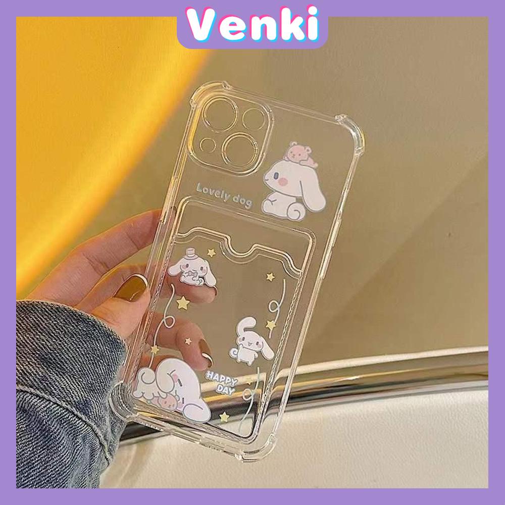 iPhone Case Card Case Silicone Soft Case Clear Case Photo Storage Card Holder Camera Full Coverage Protection Airbag Shockproof Case Cartoon Cute Style For iPhone 13 Pro Max iPhone 12 Pro Max iPhone 11 Pro Max iPhone 7 Plus iPhone XR XS MAX Pro 12 XS 11