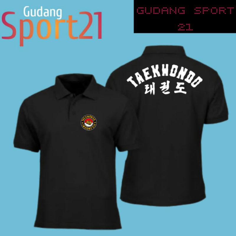 kaos polo kerah TAEKWONDO INDONESIA kaos TAEKWONDO INDONESIA
