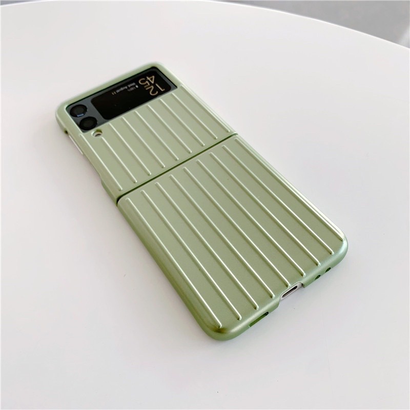 Samsung Galaxy Z Flip 4 3 Case Electroplate Luggage Rimowa Hard Casing Fold Case Protector Cover