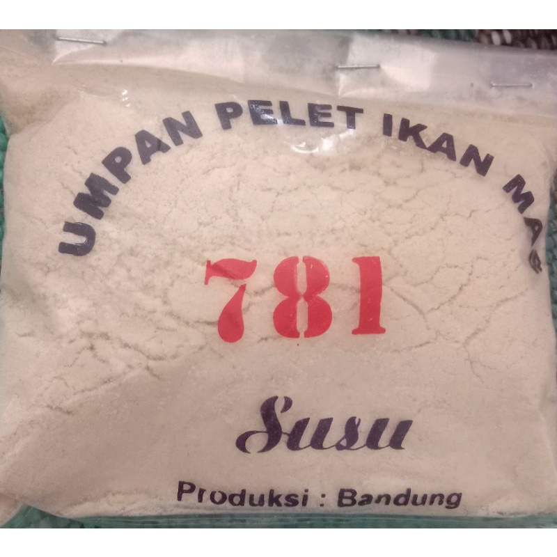 umpan pelet ikan mas 781 susu