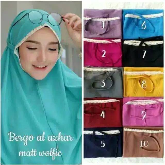 Hijab Bergo Al Azhar Renda