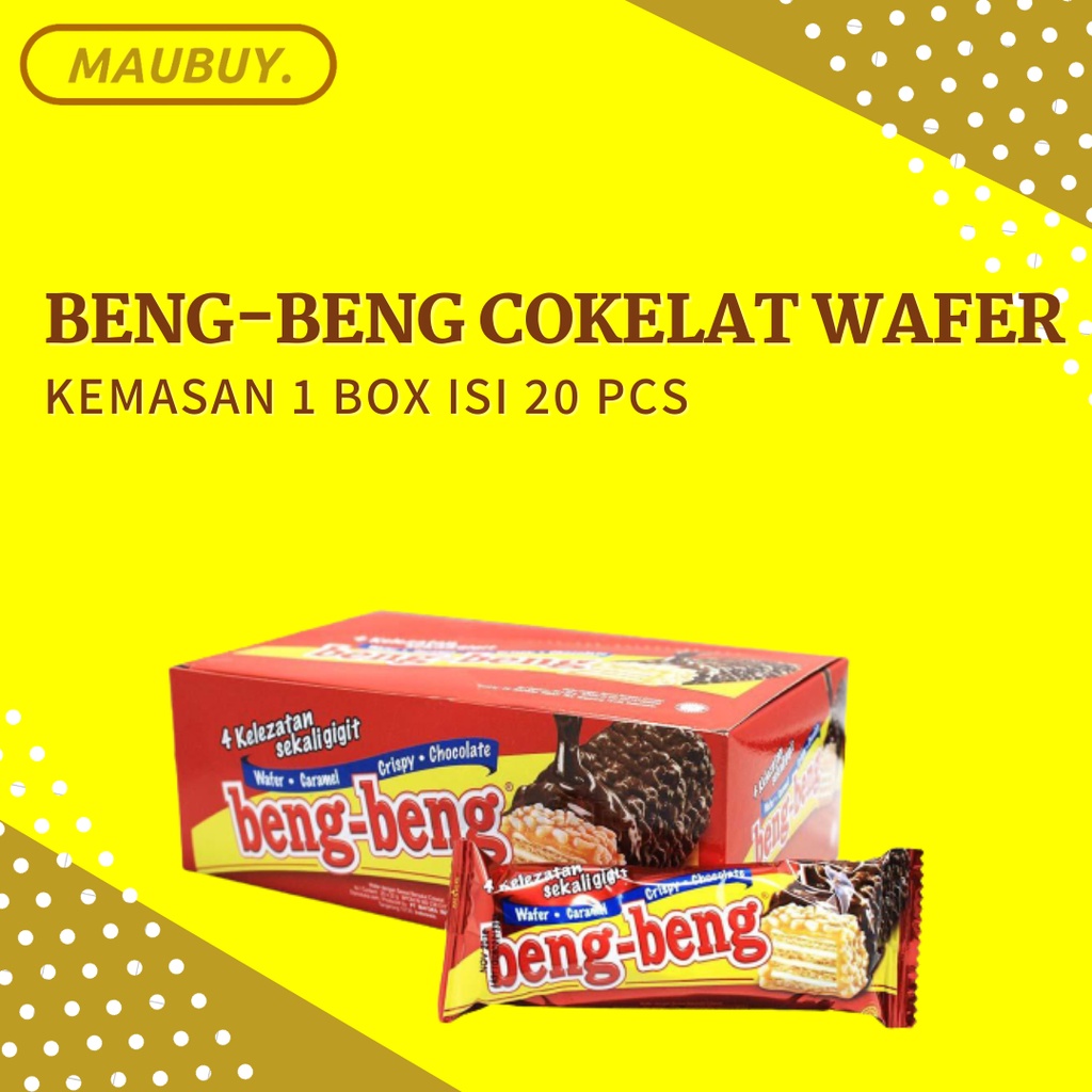 

BENG BENG/BENGBENG CHOCOLATE COKELAT CRISP WAFER 1 BOX ISI 20 PCS SNACK MAKANAN RINGAN COKLAT