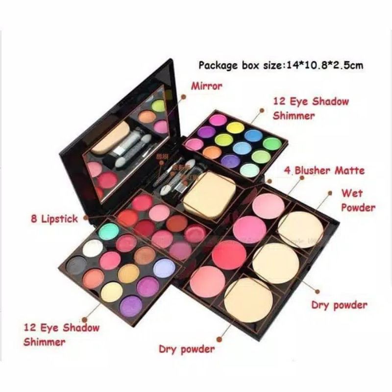 ADS 24 COLOR MAKE UP KIT PALETTE/SET MAKE UP