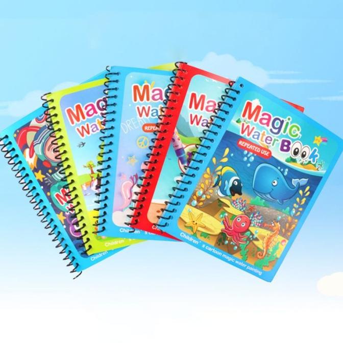 

Magic Water Book - Buku Gambar Anak - Mainan Mewarnai - COWOK