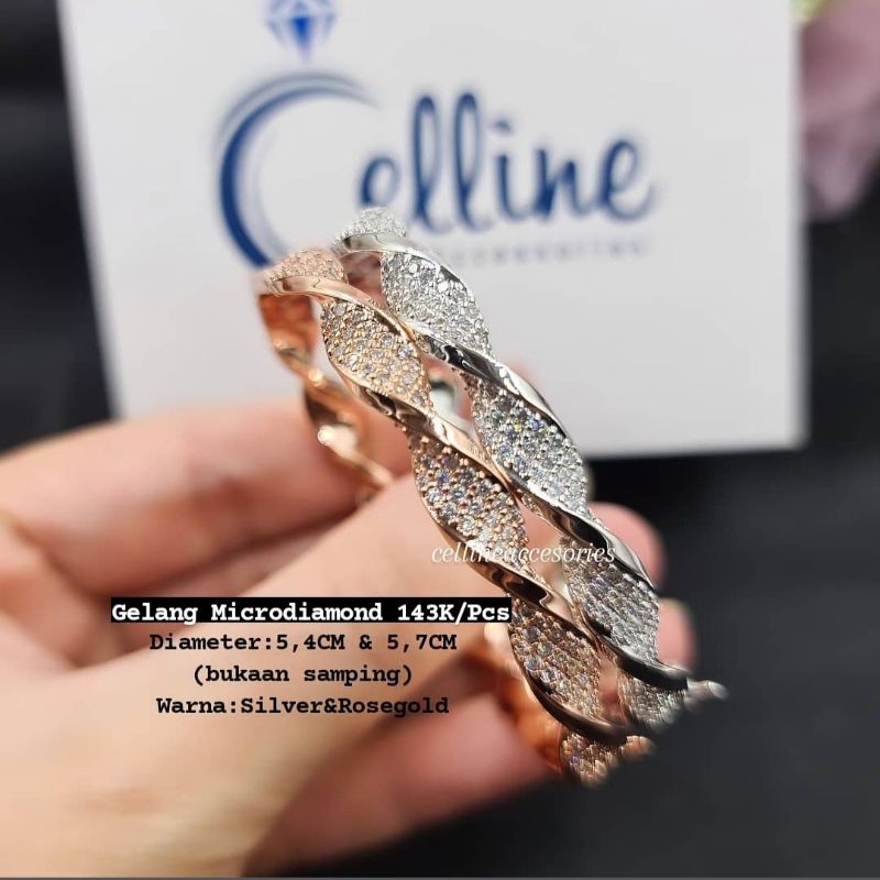 Janijando3 - Gelang Microdiamond Premium Swarovski Titanium VR Fashion Pria & Wanita