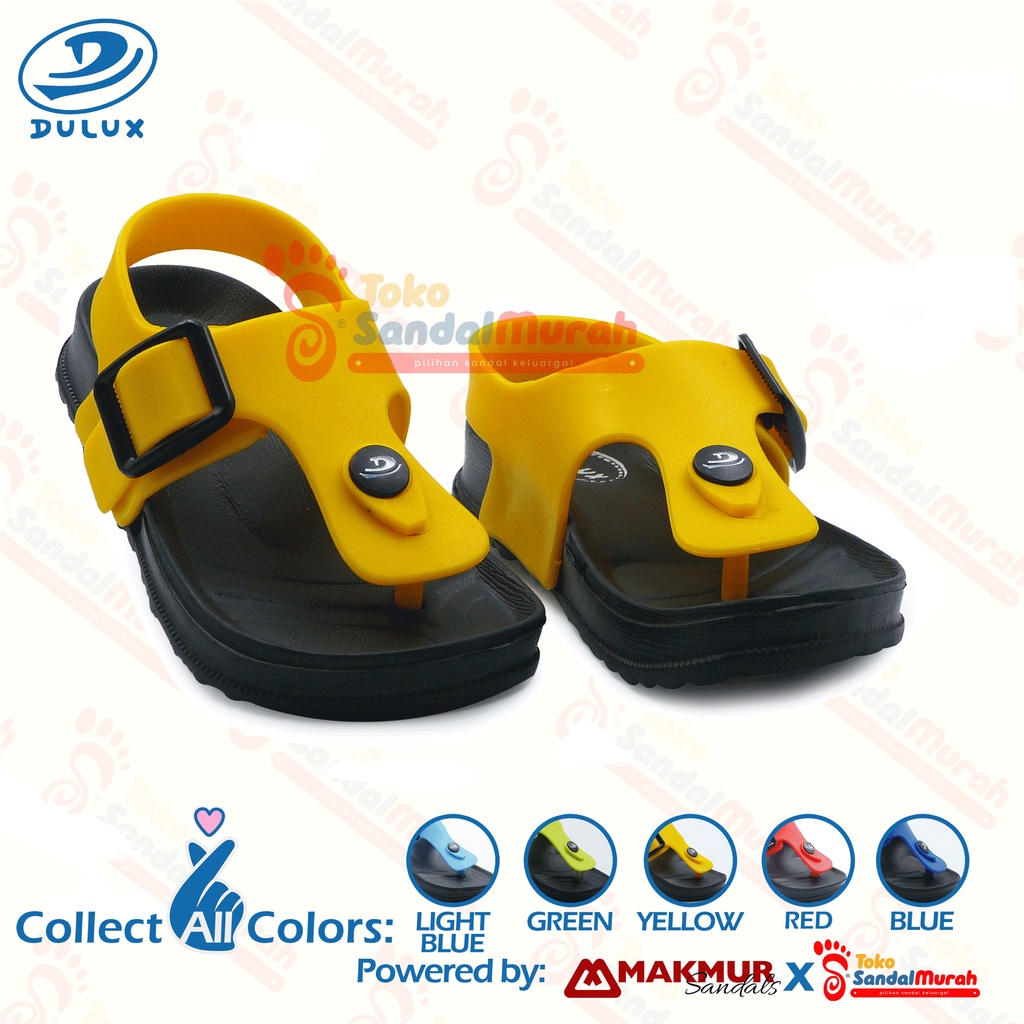Toko sandal murah - Sandal Capit Tali Belakang Anak Unisex Model Gunung  M 213 E GN