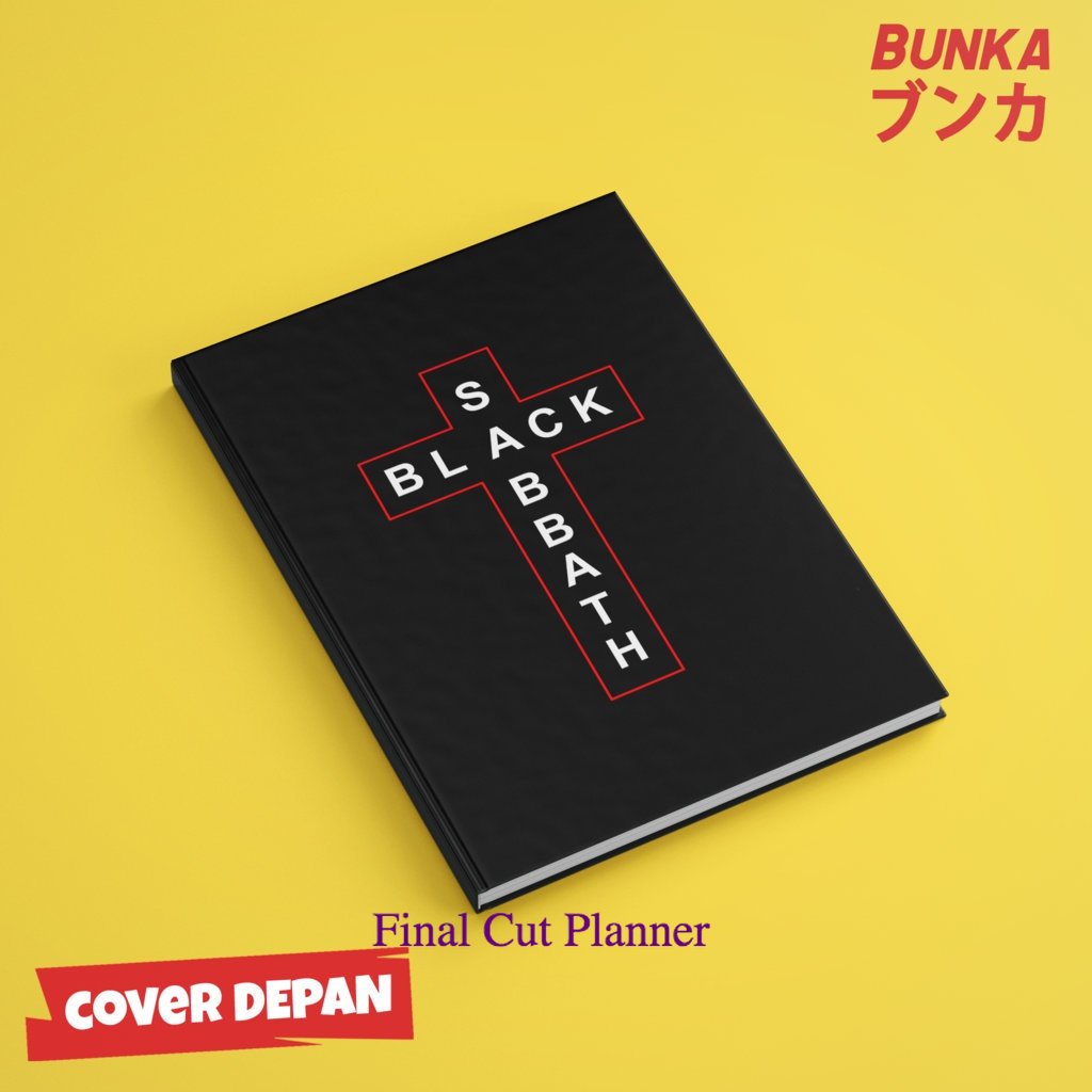 

buku tulis polos/bergaris Band Black Sabbath Cross Hardcover A5 Buku Tulis Catatan Notes Agenda Planner Jurnal