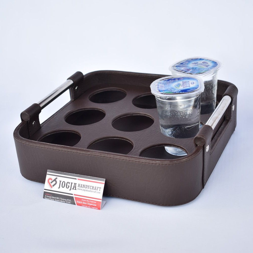 Baki 2 Fungsi Nampan Air mineral dan nampan serbaguna / tray aqua / tempat aqua Coklat