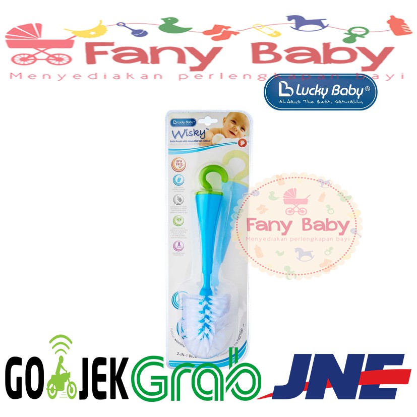 Lucky Baby Wisky Bottle Brush With Removable Teat Cleanser