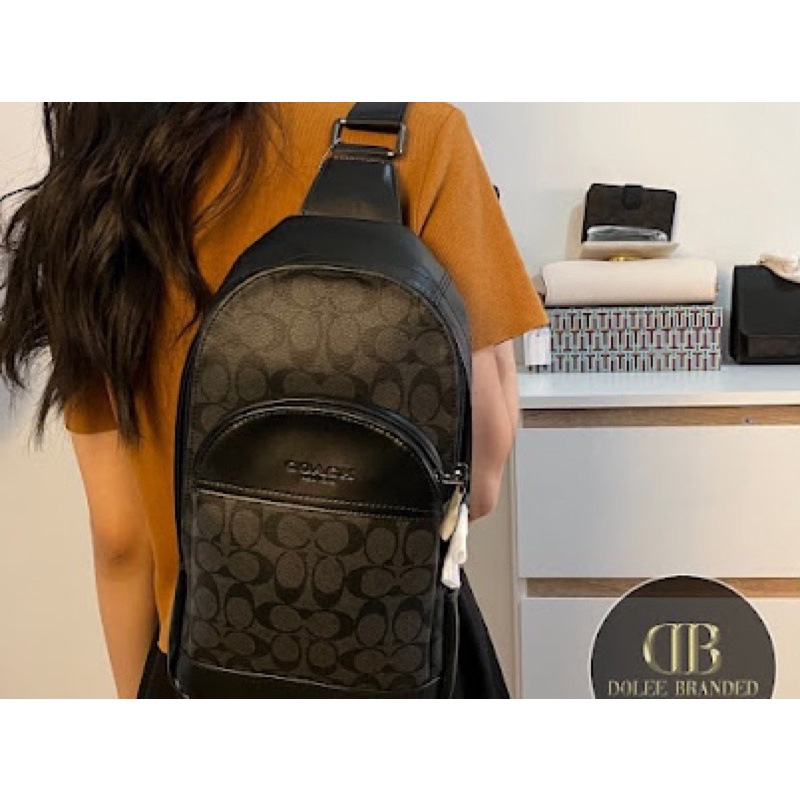 SLINGBAG CH BLACK SIGNATURE ORIGINAL FO 100% (39942)