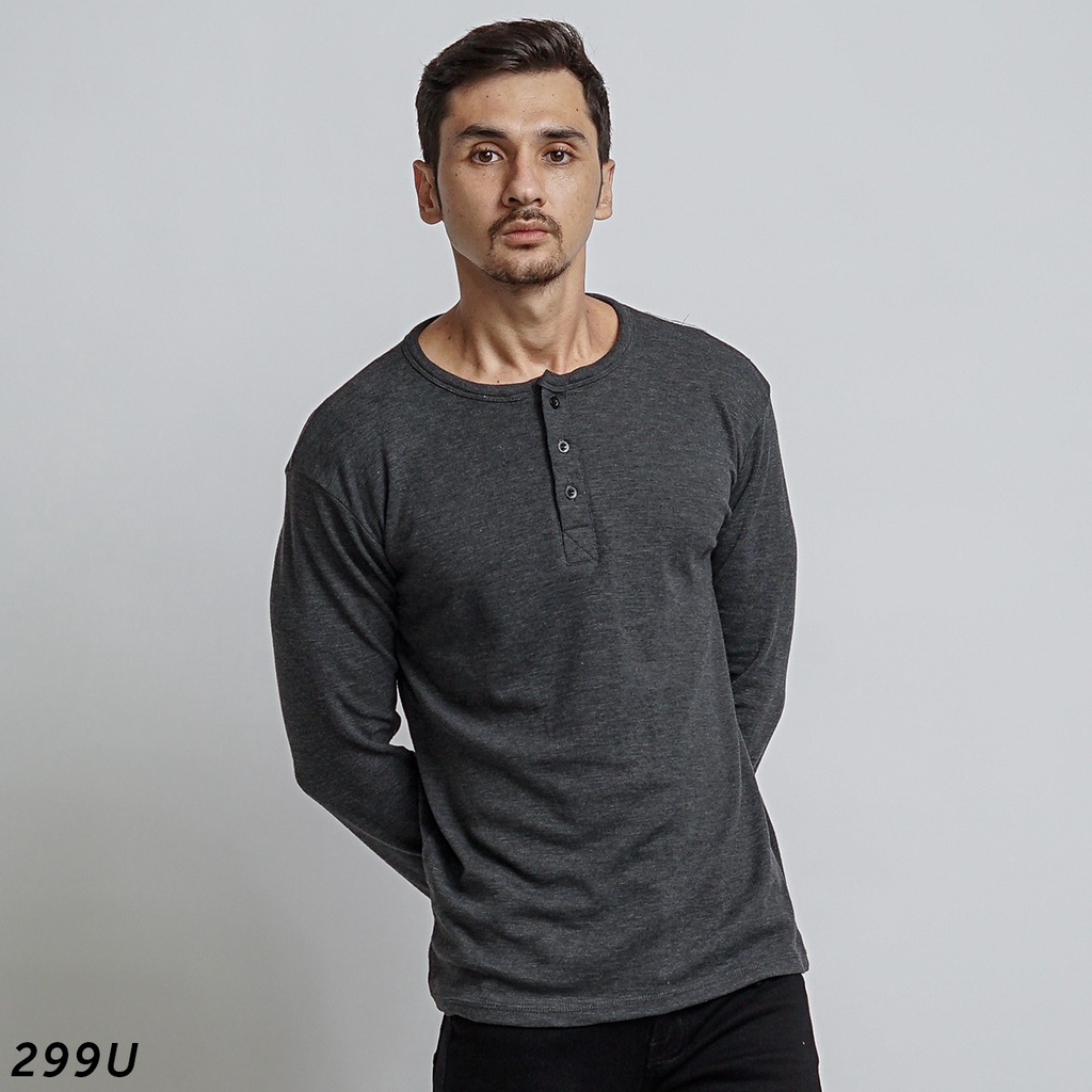 HSRM Long Henley Tshirt Little Dark Grey 299 U