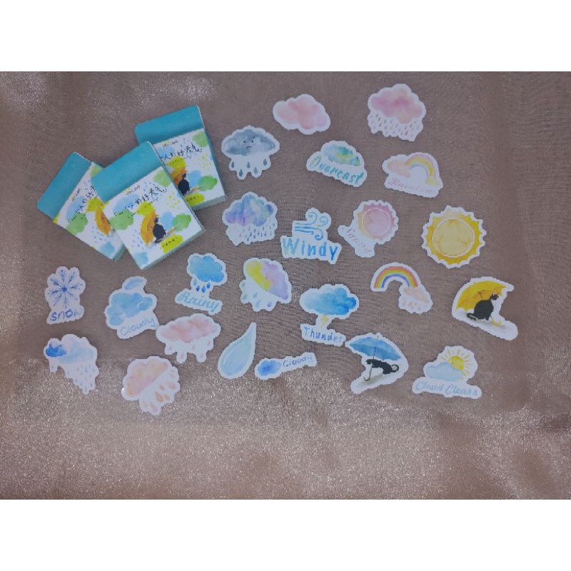 

Sticker Awan Cloud Cuaca | DIY Planner Journal Scrapbook