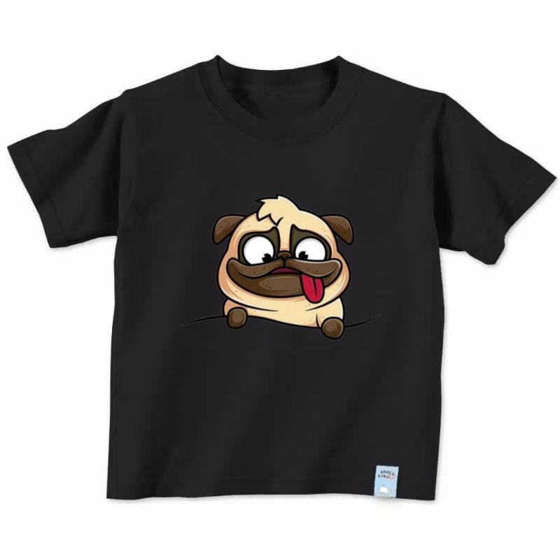 Baju Anak Gambar Doggy Pakaian Anak Kaos Anak Guk Pitbull Kaos Distro Anak Ideal Untuk Anak Usia 2 sampai 10Tahun