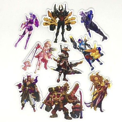 sticker Hero mobile legends ( sudah di potong ) 1 pack, Rrq , evos , onic , alter ego , bigetron ml