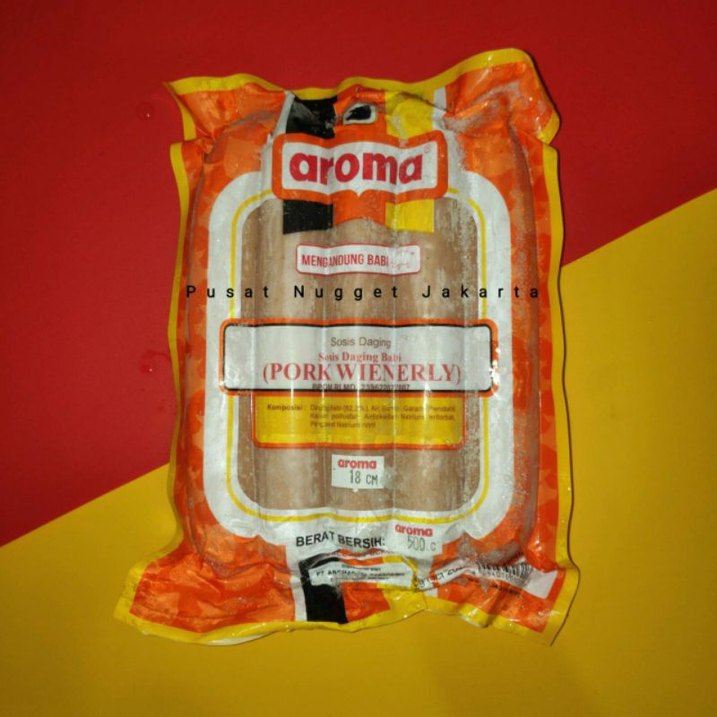 

Pork Wienerly Aroma 500gr Sosis Babi Sausages