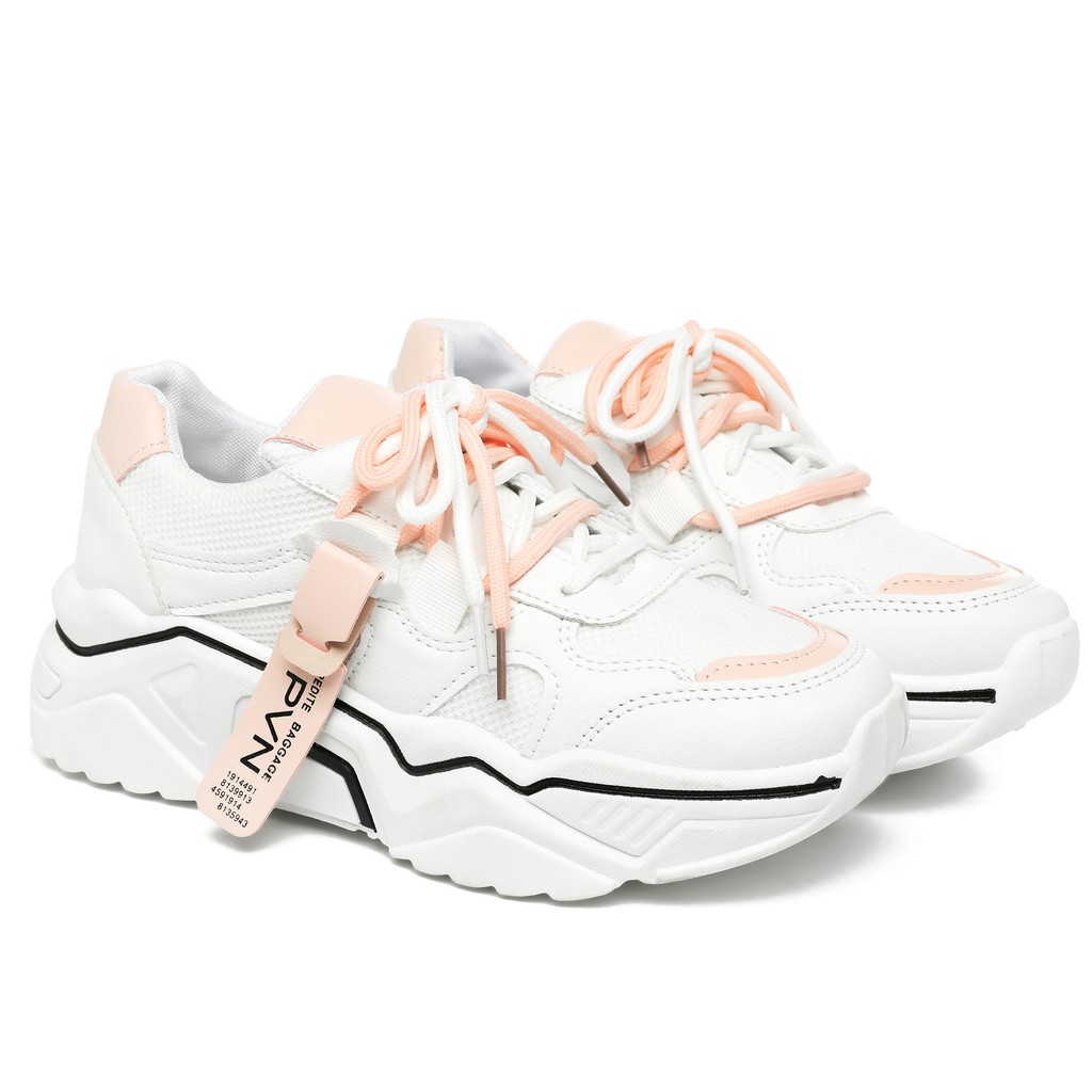 PVN Jipyeong Sepatu Sneakers Wanita Sport Shoes Casual Pink 099-2