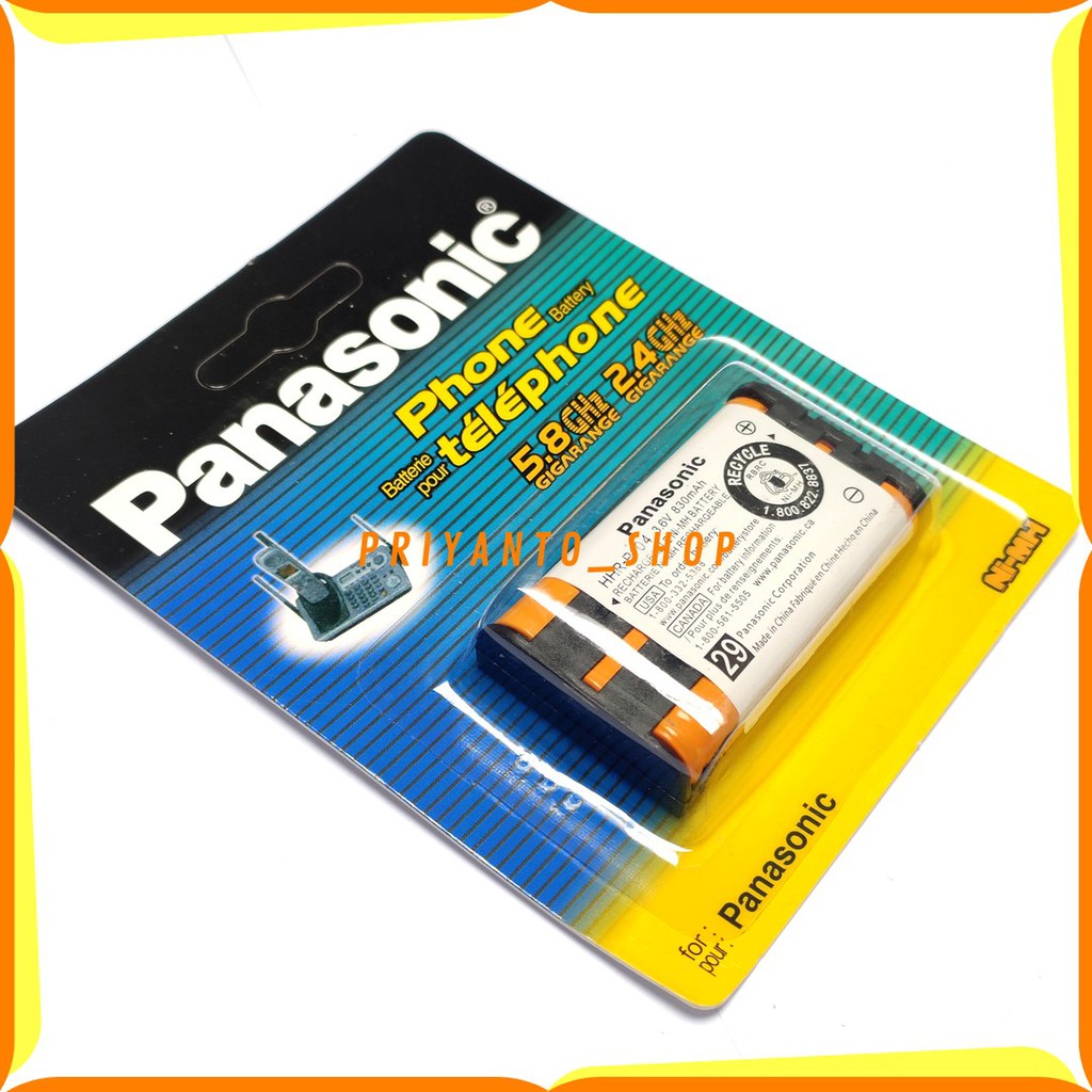 Batu Battery Batrei Panasonic type 29 Rechargeable Panasonic HHR-P104