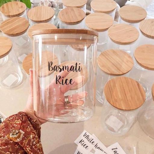 

(VIRAL!) BACA DESKRIPSI DULU YA isi 50pcs Stiker Label Nama Bumbu Dapur Vinyl Transparan (custom)