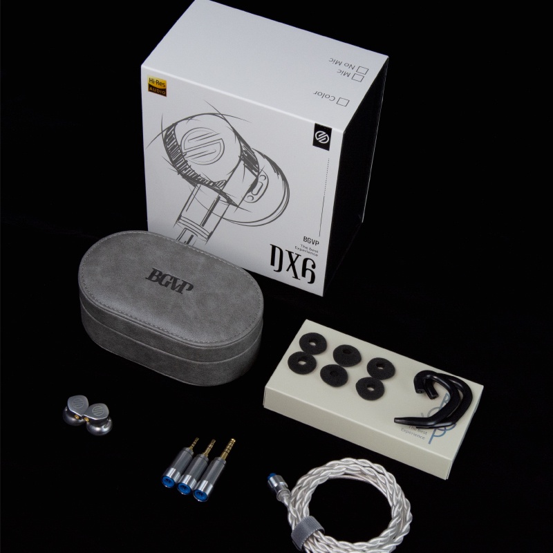 Bgvp DX6 Earphone In Ear Bass Bahan Metal Dengan Kabel Pengganti DM8 DH5 DH3 T3PLUS