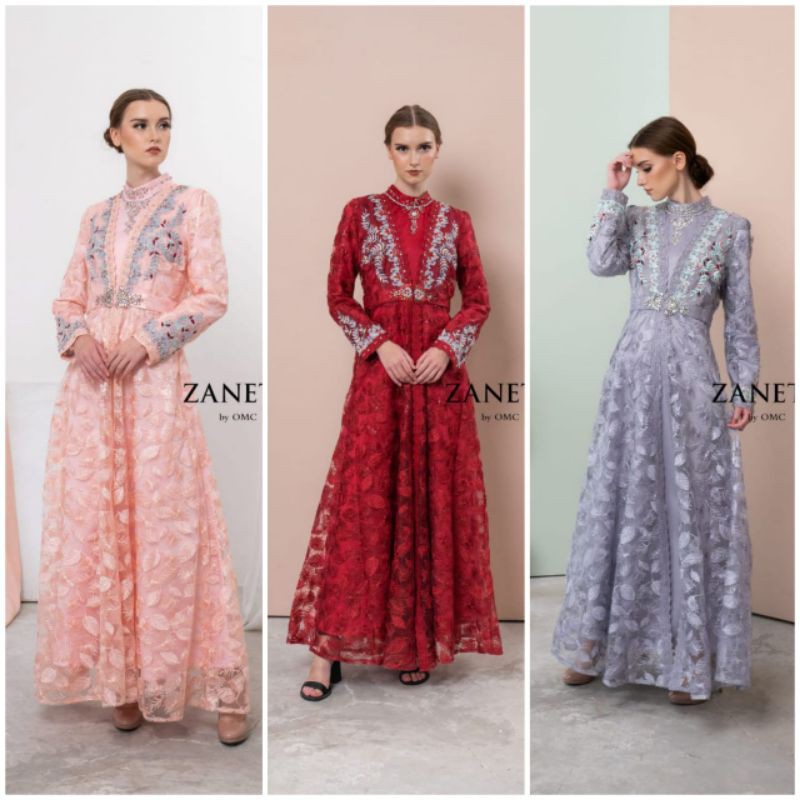 Zaneta 8227 Gamis Dress Muslim Fashion Muslim