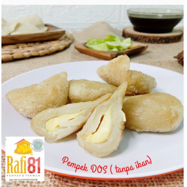 

RAFI81 _ Pempek_ Pempek Dos_Paket PEMPEK DOS TANPA IKAN Frozen isi 20pcs