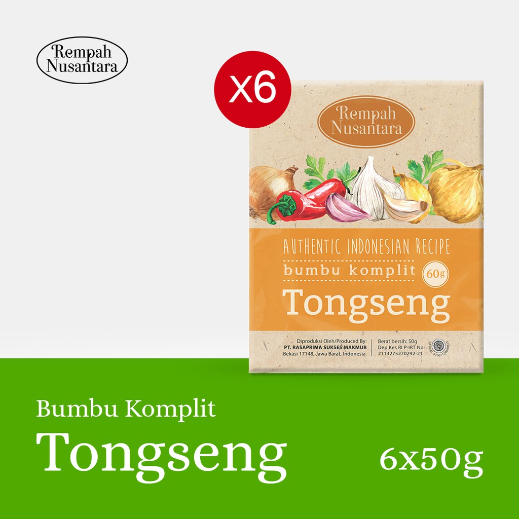 

Bumbu Tongseng Seriboe Rempah Nusantara 60 gr 1 Pack (6 Pcs)