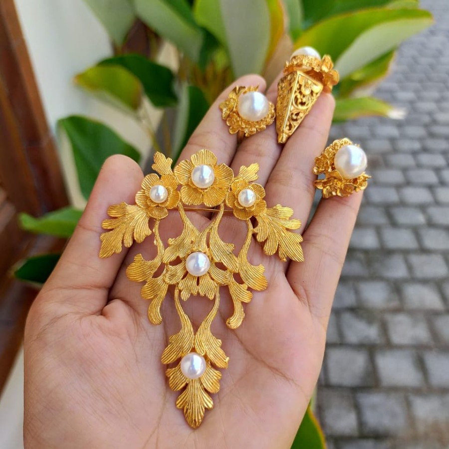 Set Bros Alpaka Subeng Melati mutiara SB12