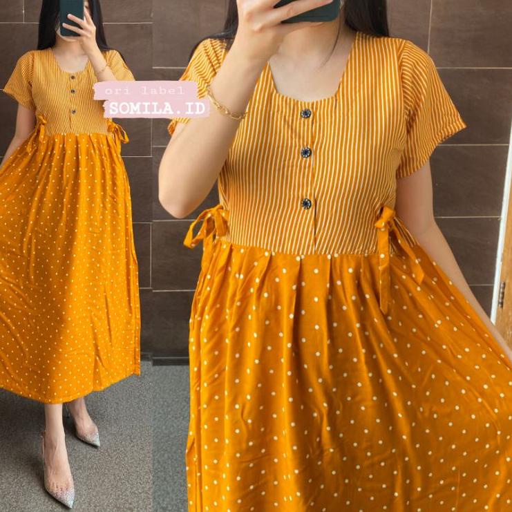 {MURMER} TERSEDIA JUMBO GROSIR DASTER SOMILA.ID TERBARU BUSUI CHIBI SERUT LENGAN PENDEK BATIK BU TEJ