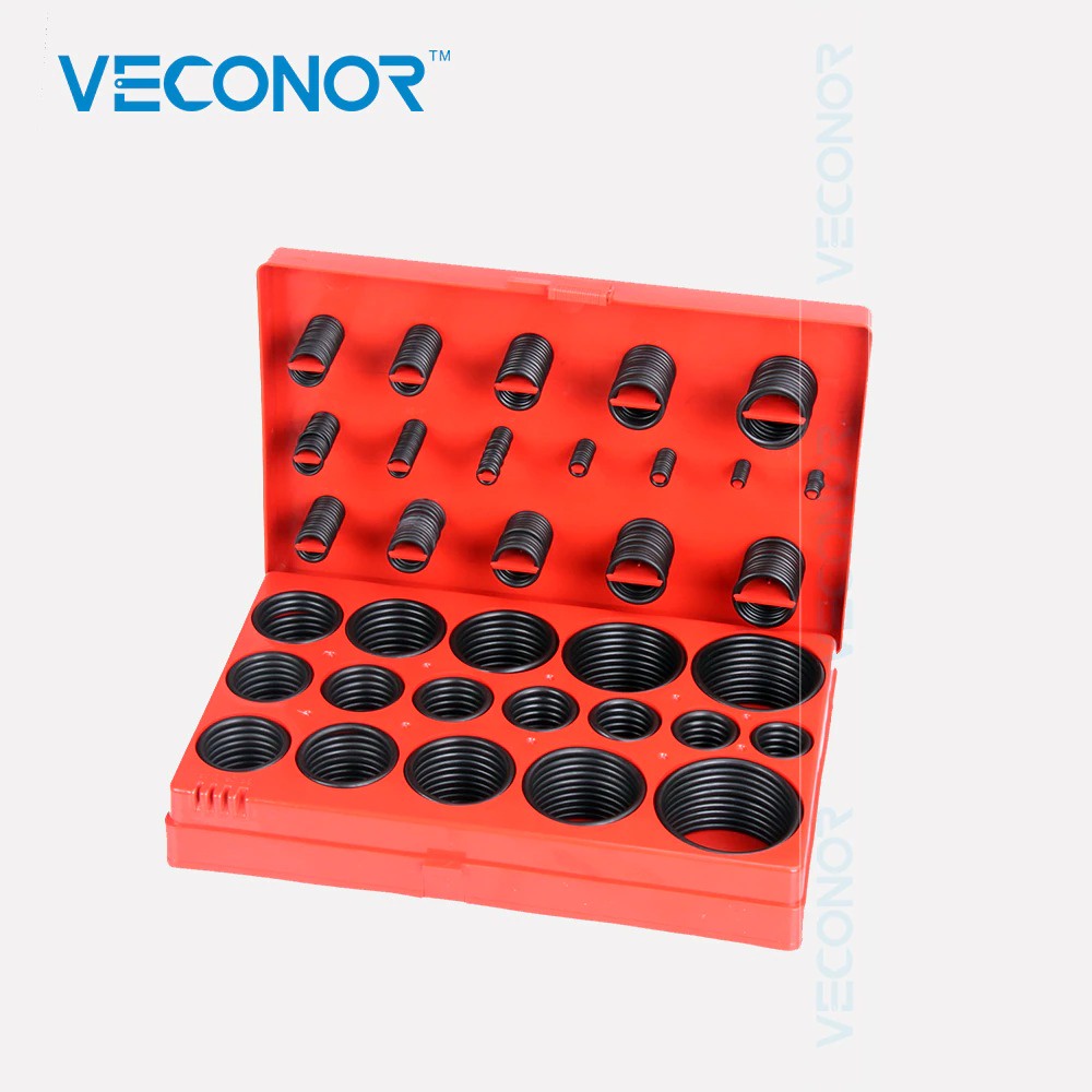 VECONOR Karet Rubber O Ring Universal Seal Tightening 419 PCS - E010029 - Red