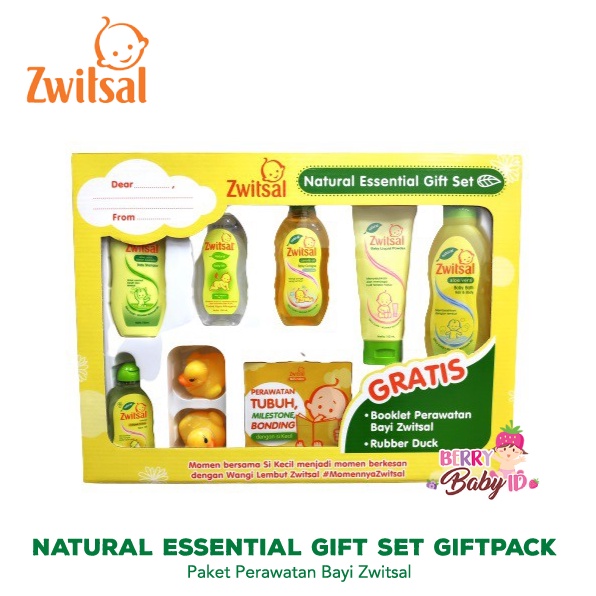 Zwitsal Natural 7in1 Essential Gift Set Kado Bayi Perlengkapan Bayi Berry Mart