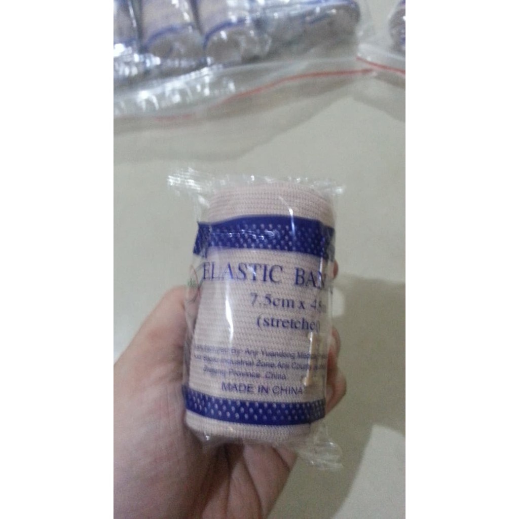 Elastic Bandage 3 Inch Perban Elastis 7.5cm x 4.5m Perban Lutut Tangan - BA3