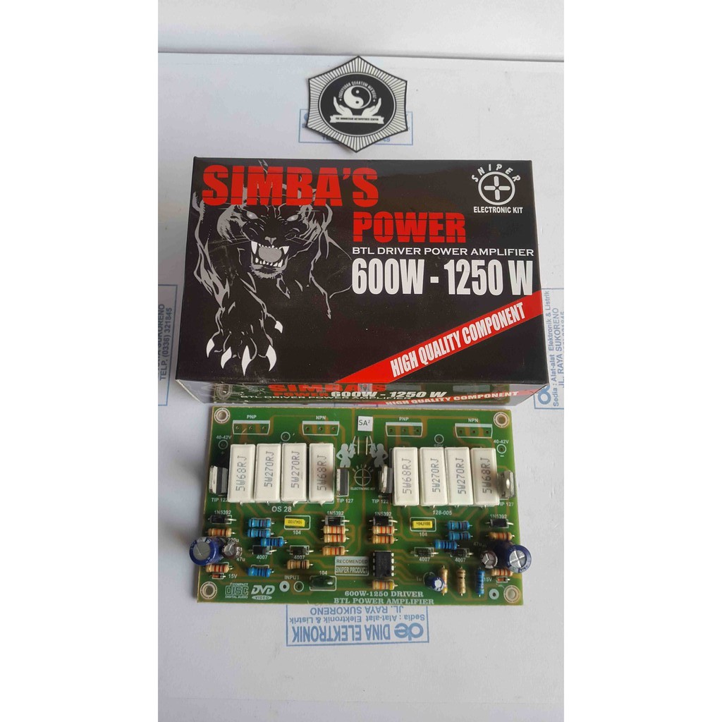 Jual Kit Driver Power Amplifier Simba S Mono Watt Shopee