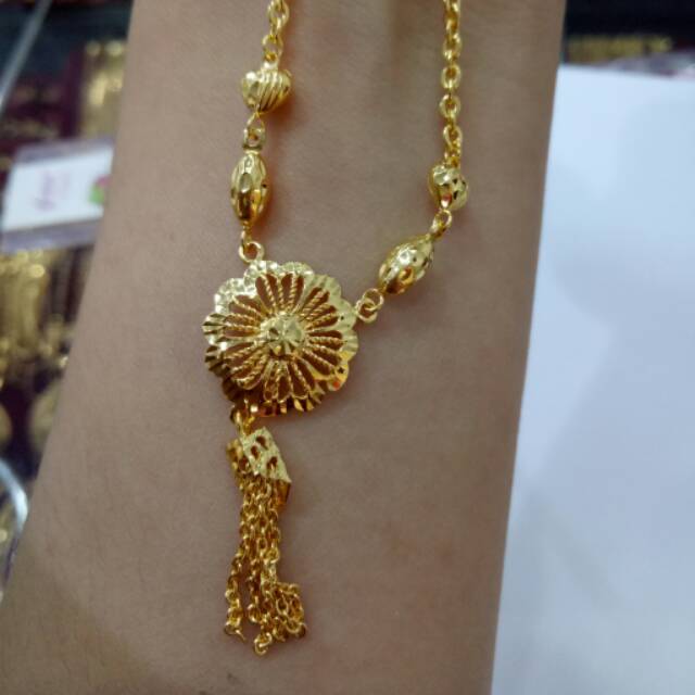 Model Kalung Emas Panjang 10 Gram  MODELEMASTERBARU