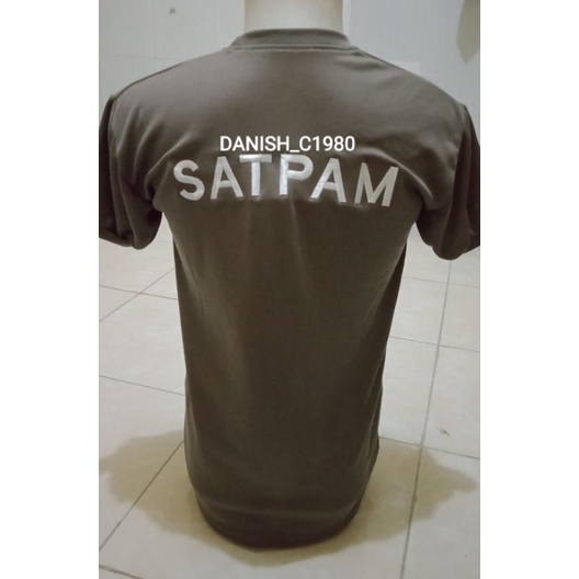 KAOS SATPAM SECURITY TERBARU BORDIR