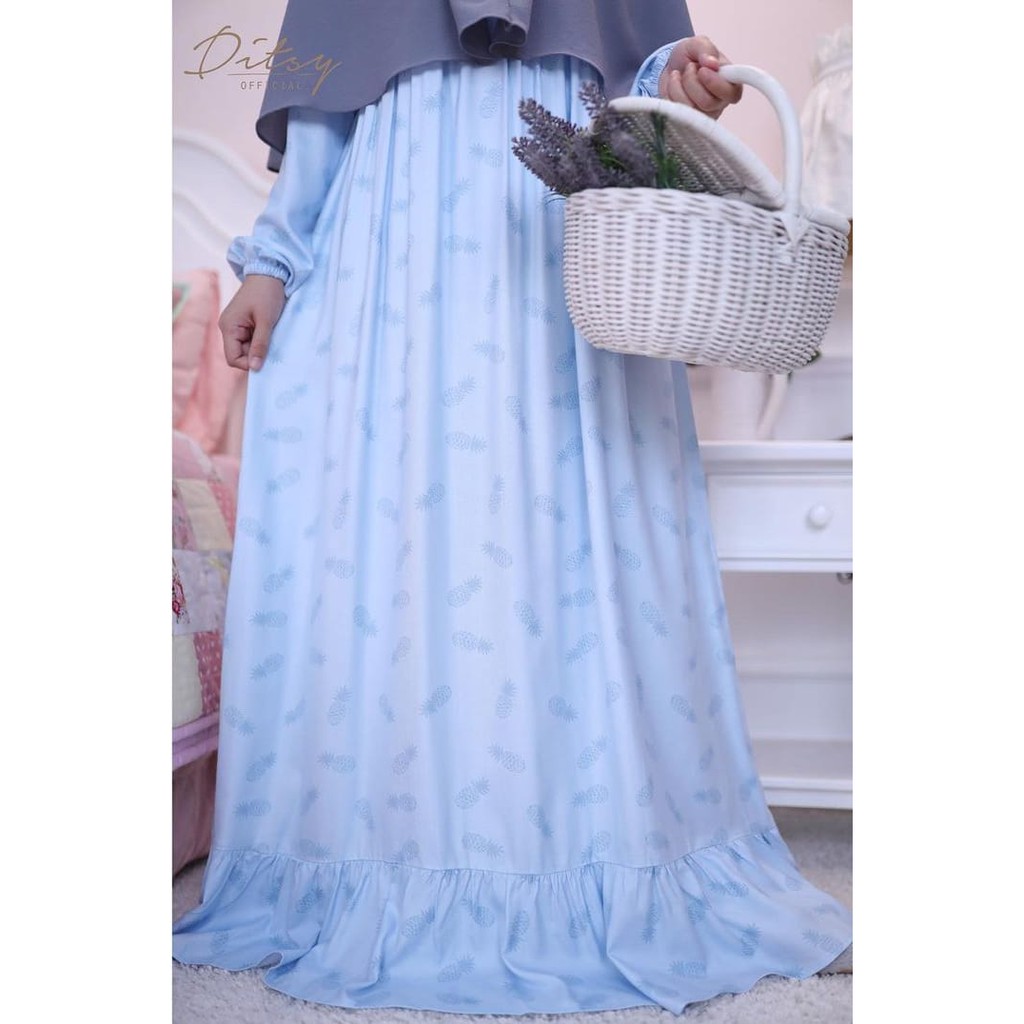 DITSY ANAANAS BLUE NIGHTGOWN (FEBRUARI 2021)