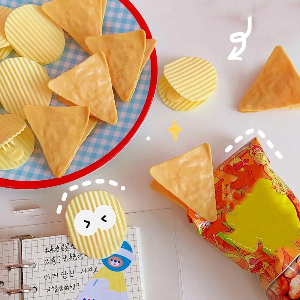 Lanfy Klip Penyegelan Korea Ins Siswa folder Kentang Bentuk Keripik Snack Test Kertas Penyimpanan folder