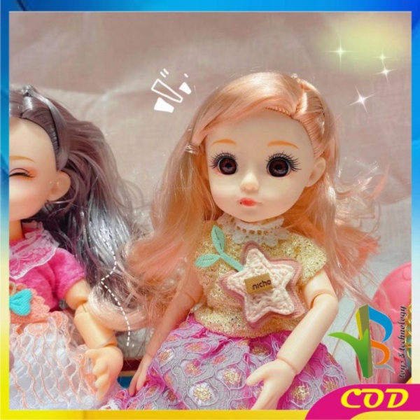 

Unik RB-M204 Mainan Boneka Anak Perempuan 2IN1 DIY Doll Boneka Princess Berkualitas