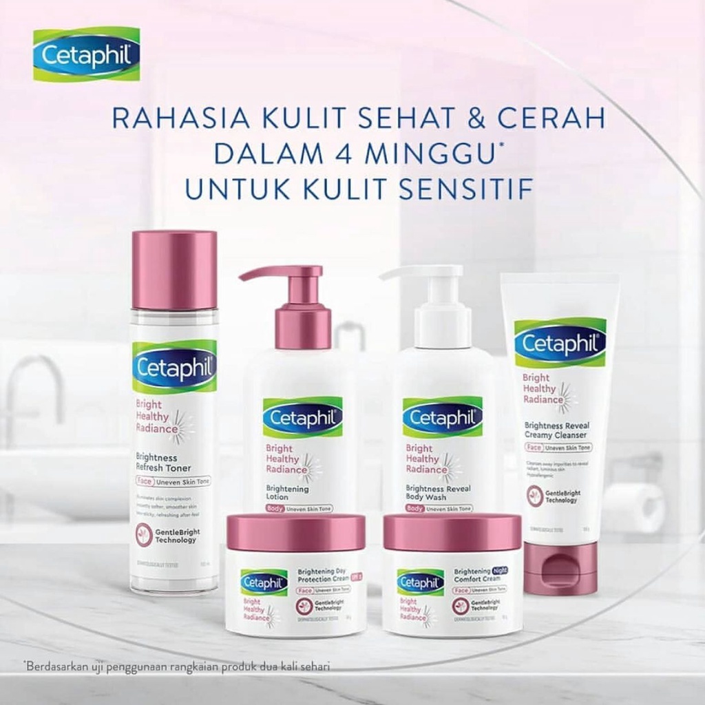 Cetaphil Bright Healthy Radiance | Gentle Cleanser Night Day Cream Body Lotion